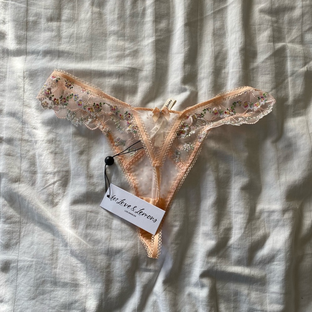 VS x FLL Emma Embroidered bra & thong panty set - Picture 7 of 10